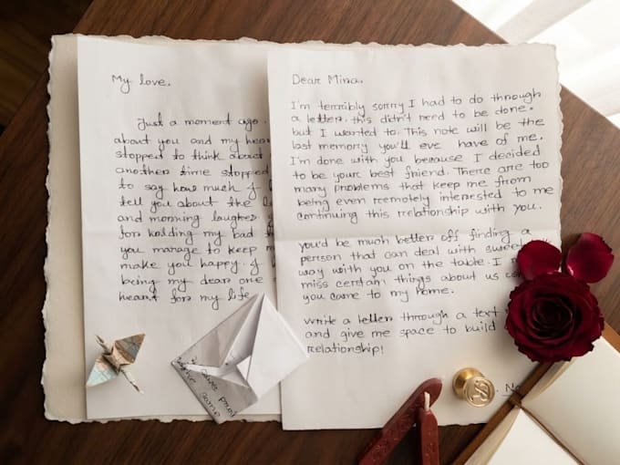 write handwritten letters and custom notes