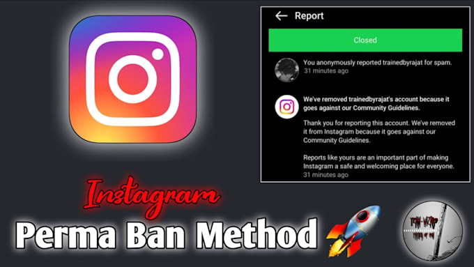 ig banning instagram takedown, remove tiktok harassing content, negative profile