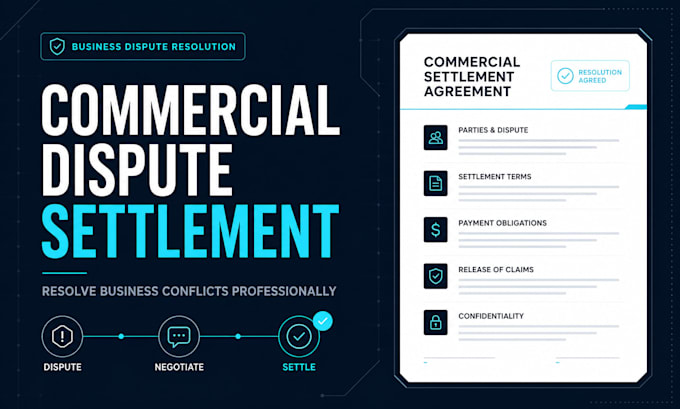 draft a professional commercial dispute settlement document