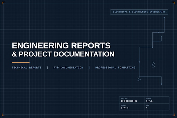 write engineering reports, project documents and fyp reports