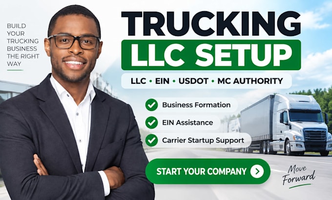 form your trucking llc with ein and assist with usdot and mc authority