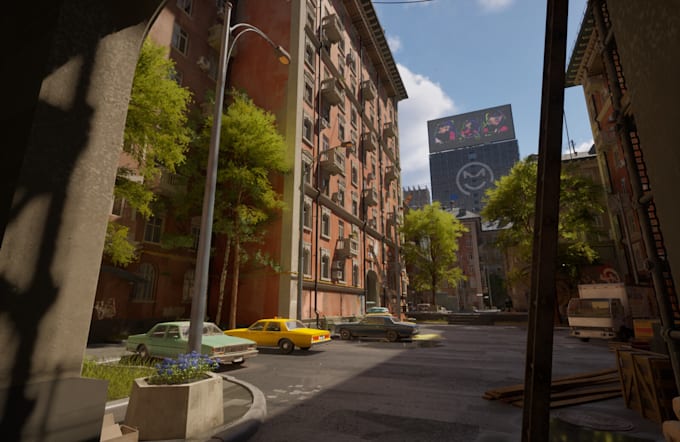 create realistic 3d game environment, unreal engine environment, ue5 environment