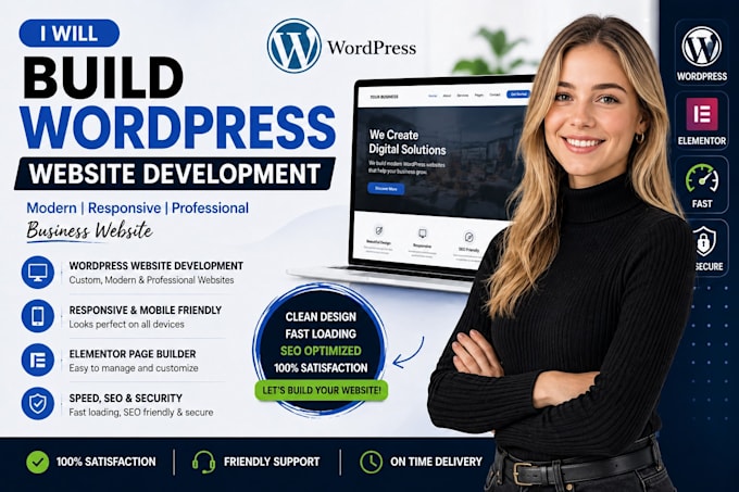 build wordpress website development wordpress developer business website