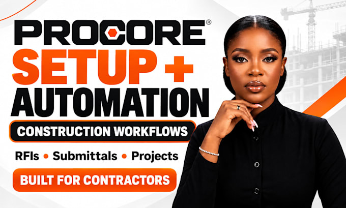 set up procore construction management workflows and automation