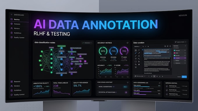 provide expert ai data annotation, rlhf, and technical model testing