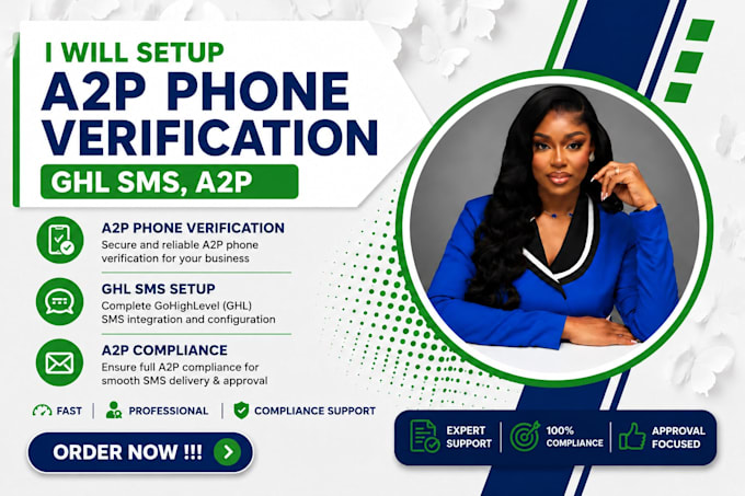 setup a2p phone verification, ghl SMS a2p