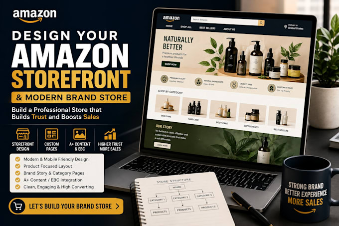 design your amazon storefront and modern brandstore