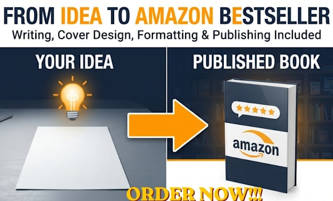 write, design cover and publish your book on amazon KDP