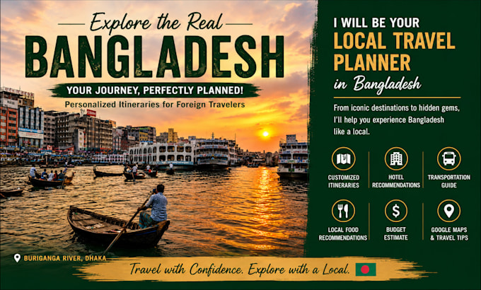 create a personalized bangladesh travel itinerary