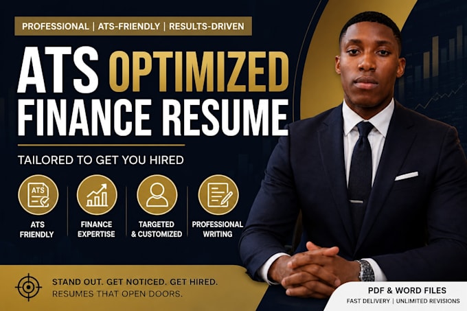 write an ats optimized finance resume