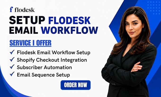 setup flodesk email workflow shopify checkout subscriber automation