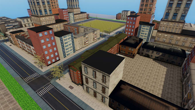 build a realistic roblox city map rp map builder 3d environment in roblox studio