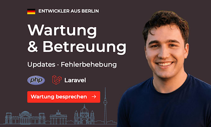 maintain and support your PHP laravel web application