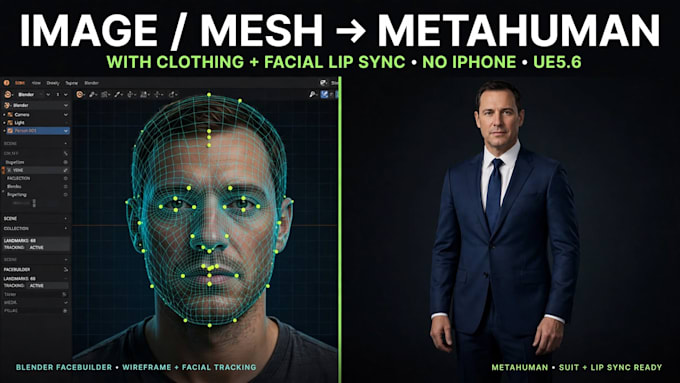 create metahuman from image mesh with clothing