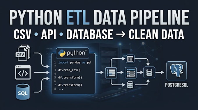 build a python etl pipeline for your data
