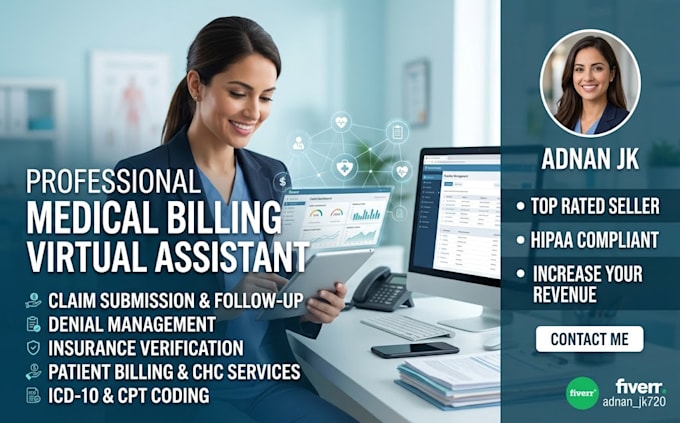 provide expert medical billing virtual assistant services
