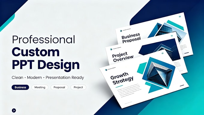 professional custom PPT presentation slides design