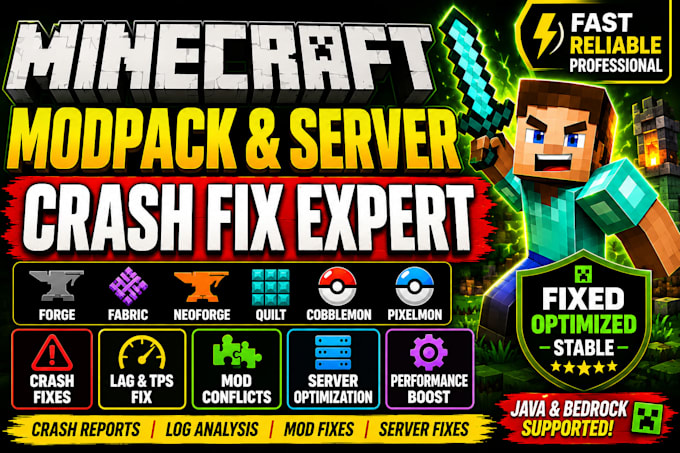 create fix optimize minecraft modpack palworld java bedrock spawn forge plugin