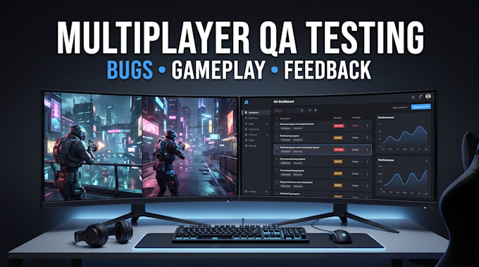playtest your multiplayer game and provide QA feedback