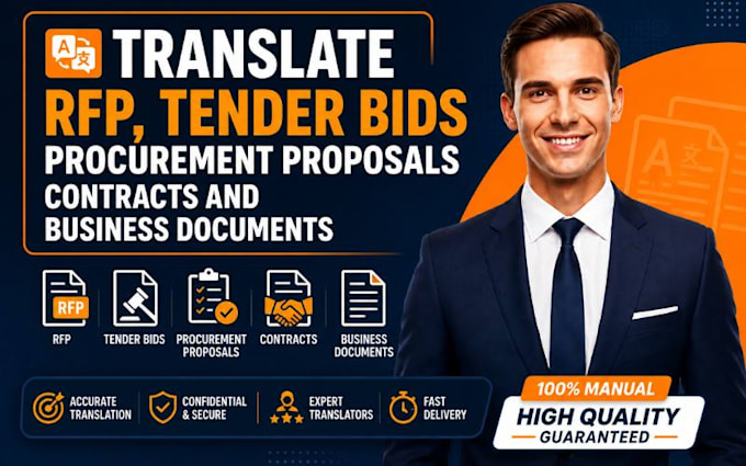 translate rfp tender bids procurement proposals contracts business documents
