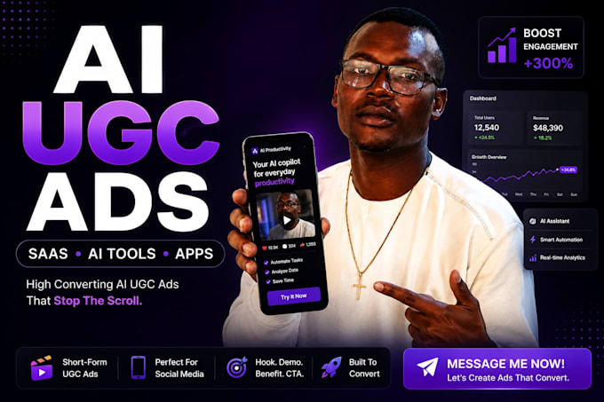 create ai ugc video ads for saas apps and ai tools