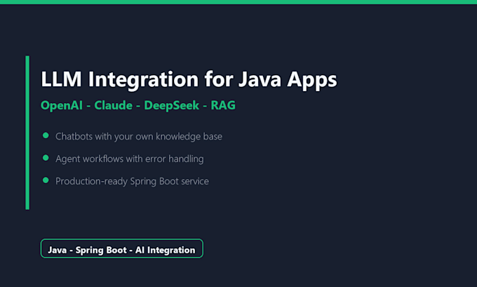 integrate openai, claude or llm apis into your java app