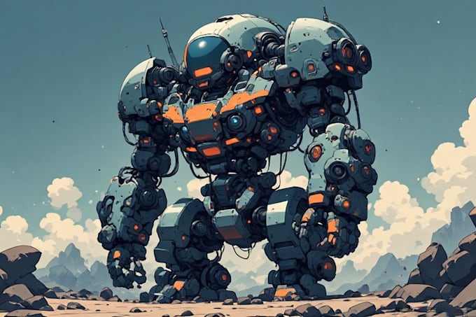 design spectacular robots, cyborgs and mechs