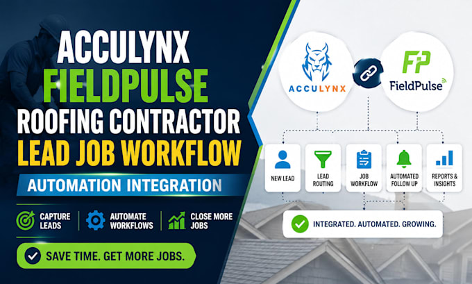 acculynx fieldpulse roofing contractor lead job workflow automation integration