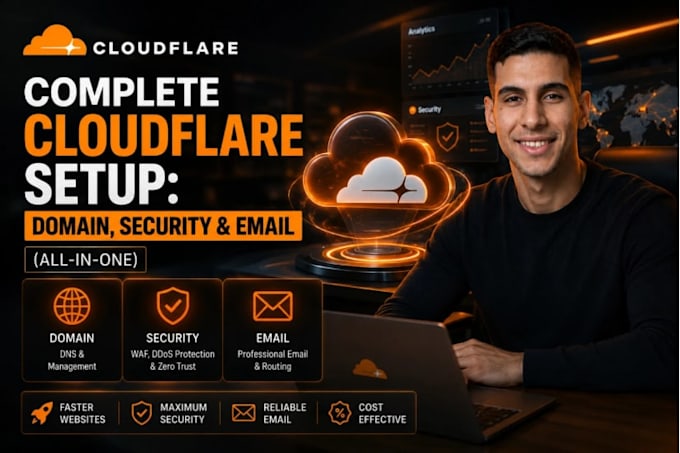 setup cloudflare, cdn, ssl , fix any existing problem