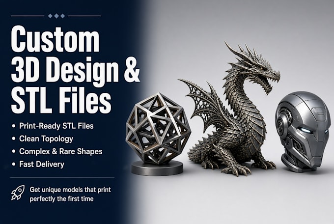 professional 3d design stl cad file repair