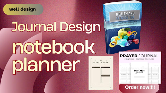design an aesthetic digital book journal canva notebook planner hyperlinked