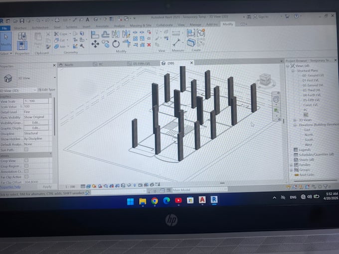 create 3d architectural models and revit bim designs
