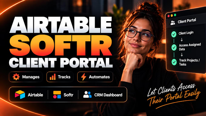 setup airtable database airtable softr client portal crm dashboard or automation