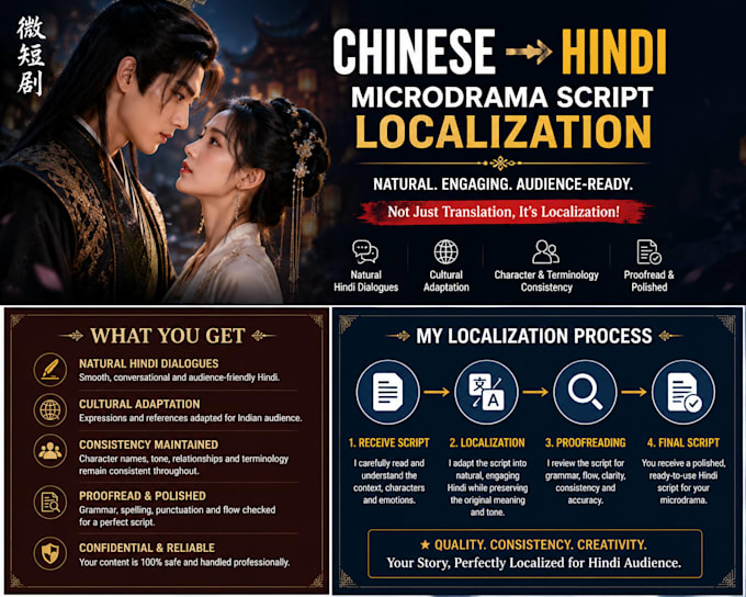 localise your microdrama scripts into natural hindi