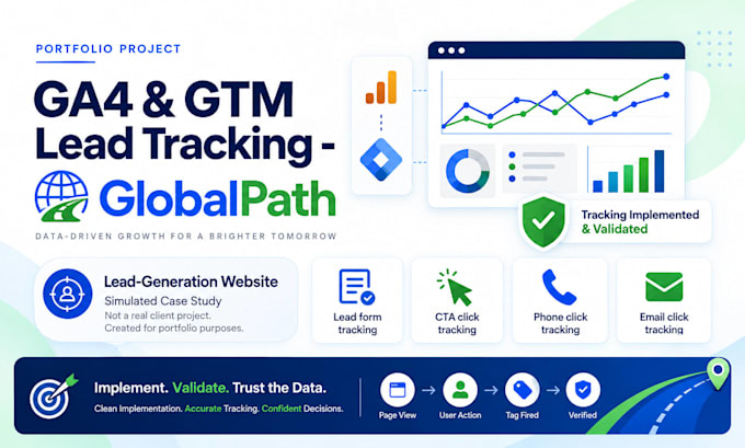 set up ga4 and GTM lead tracking for your website