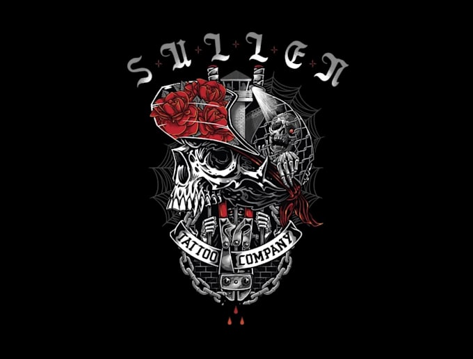create logo for tattoo studio and tattoo artist