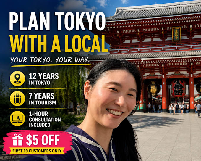 create a personalized tokyo itinerary by a local