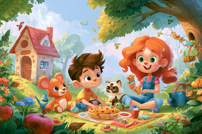create childrens book illustration