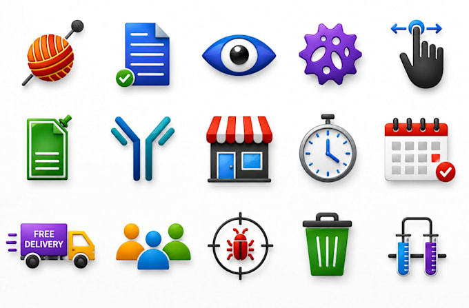 design a custom and flat icons for your apps and websites