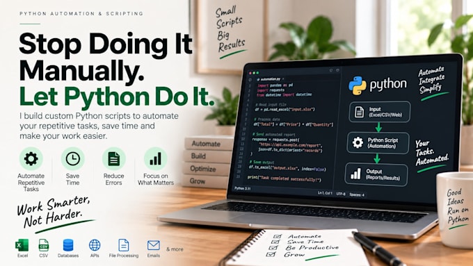 write a custom python script to automate your repetitive task