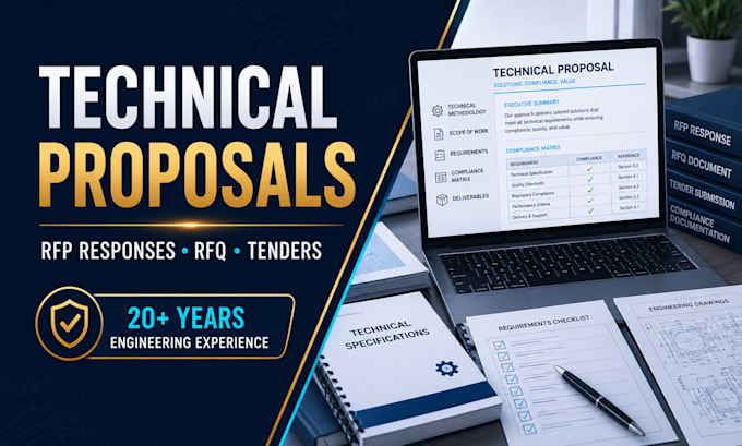 write professional technical proposals, rfp responses, rfq and tender documents