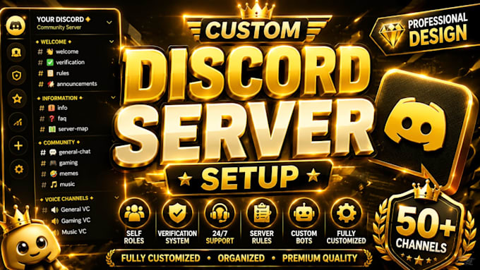 create a custom discord server