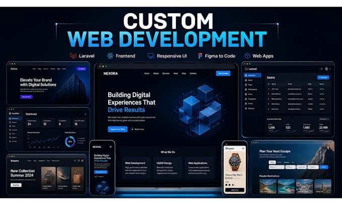 build a custom laravel website