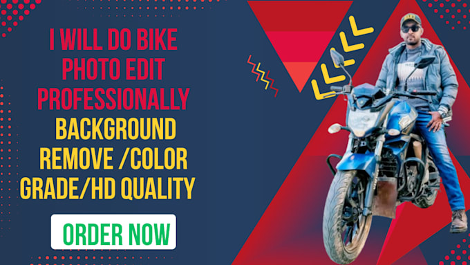 do professional motorcycle bike photo editing