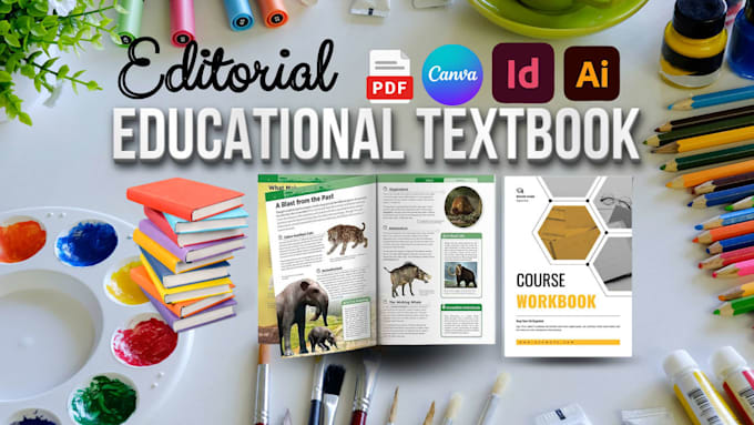 do educational textbook design, canva layout, workbook, worksheet, typesetting