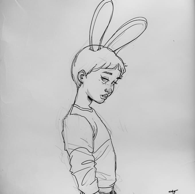 draw a line art illustration
