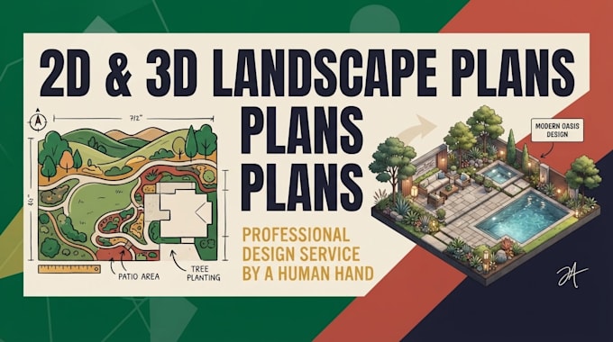 design professional 2d and 3d landscape plans
