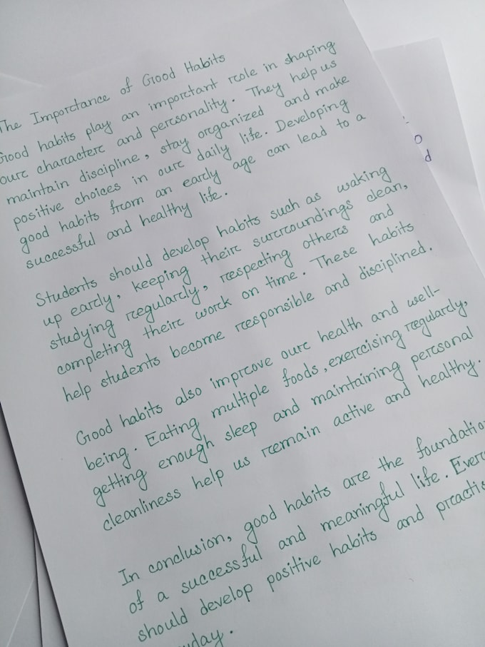 write anything with my neat and clean handwritting