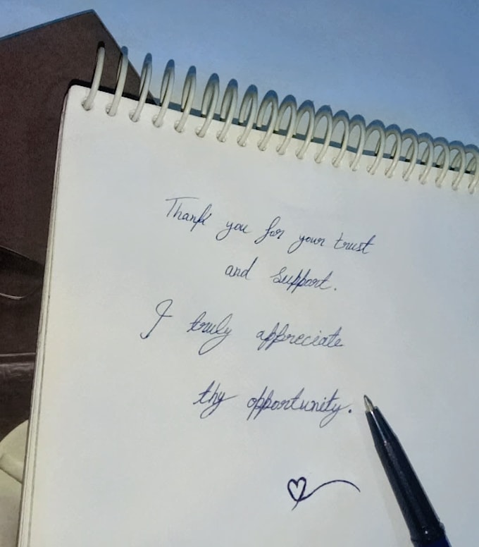 notes, letters, greeting cards writing