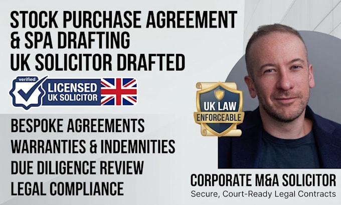 draft merger agreement and alliance as UK solicitor